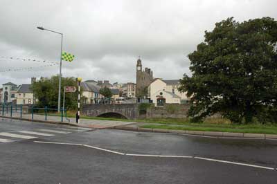 Photograph of main Street Ballyshannon across Erne Bridge